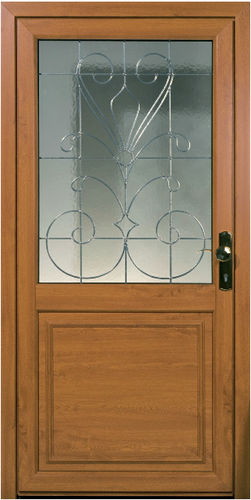 Porta de entrada - LIGNE MESURE : LANGEAIS - TRYBA - em PVC / de abrir / com vidro