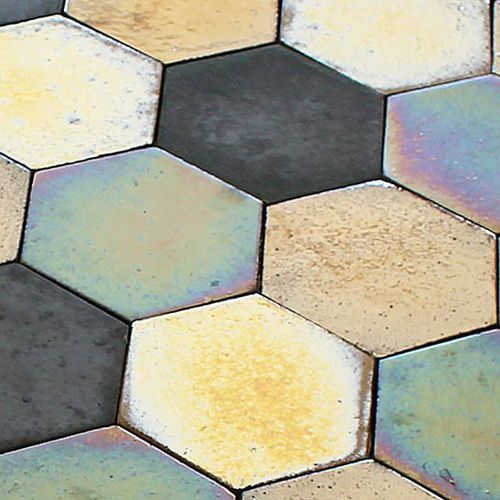 Revestimento hexagonal em cerâmica - OLD PARIS  - TERRES CUITES DE RAUJOLLES - brilhante / para ambiente interno / para cozinha