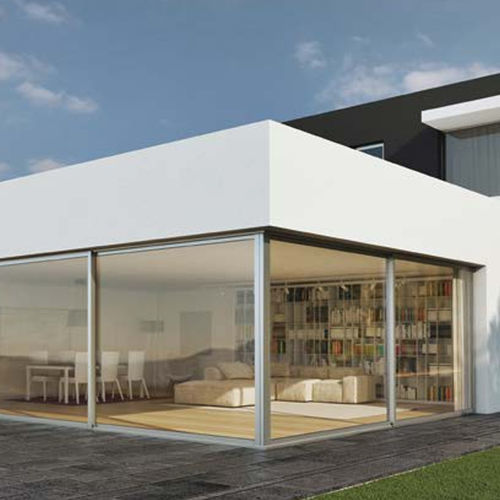Sistema deslizante em alumínio - SOLEAL 55 CORNER - TECHNAL - para janela / externo / de correr embutido