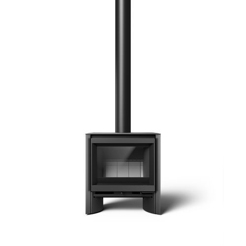 Salamandra a lenha - 6-H - Stûv - 5 kW–10 kW / com pés / contemporânea