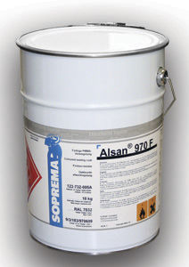 Reboco de acabamento - ALSAN® 970 F - SOPREMA - para ambiente externo / para telhado / acrílico