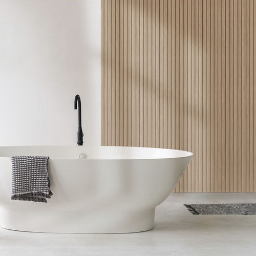 Acabamento de parede para ambiente interno - Panelio Daru Oak Gold PA4875 - SOBOPLAC - de poliestireno extrudado / com efeito de madeira / para área úmida