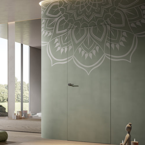 Porta interna - ACUSTICA  - SCRIGNO - em madeira / de abrir / fixa