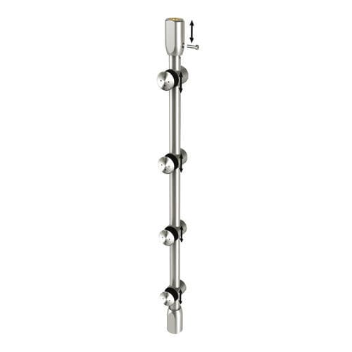 Sistema de fixação em aço inoxidável - 03 32 36 31 Series - SADEV - para porta / para ambiente interno / para vidro