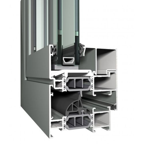 Perfil de janela em alumínio - CONCEPTSYSTEM 77 - Reynaers Aluminium - com isolamento térmico / antiarrombamento / resistente ao fogo