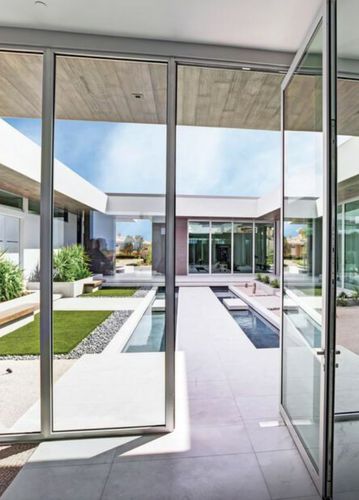 Perfil de porta em alumínio - CONCEPTSYSTEM 77 - Reynaers Aluminium - de segurança / com isolamento térmico / antiarrombamento
