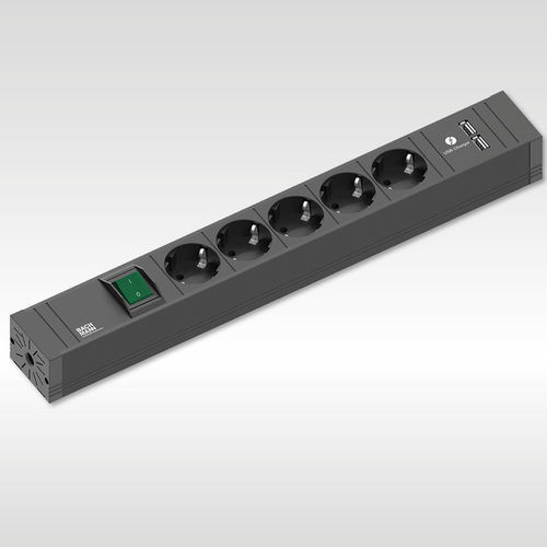 Tomada elétrica - CONNECT LINE - BACHMANN - USB / múltipla / para secretária