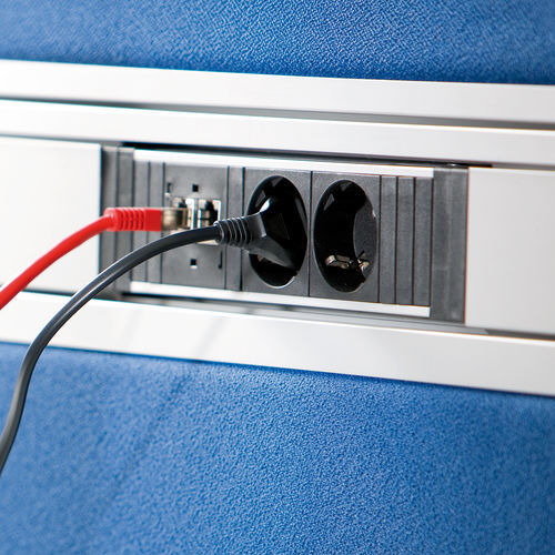Tomada elétrica - STEP - BACHMANN - para equipamento informático / múltipla / de parede