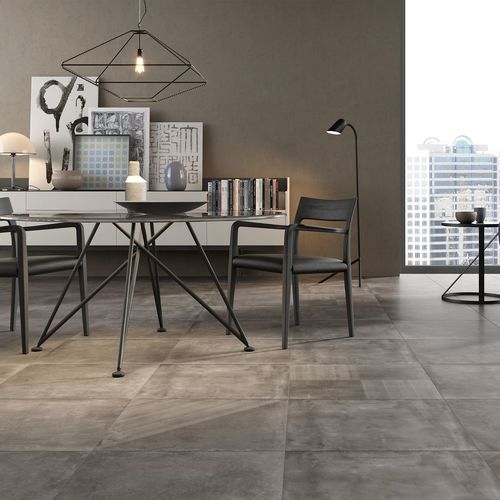 Placas de revestimento em porcelana - BASIC CONCRETE - RAK Ceramics - fosca / para ambiente interno / para ambiente externo