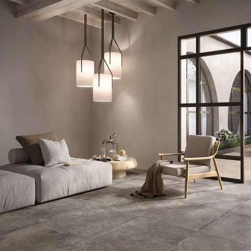 Placas de revestimento em porcelana - Borgogna stone - RAK Ceramics - fosca / brilhante / para ambiente interno