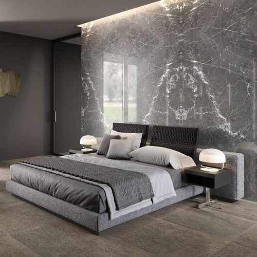 Placas de revestimento em porcelana - MAXIMUS BLU DEL BELGIO - RAK Ceramics - brilhante / para ambiente interno / para ambiente externo