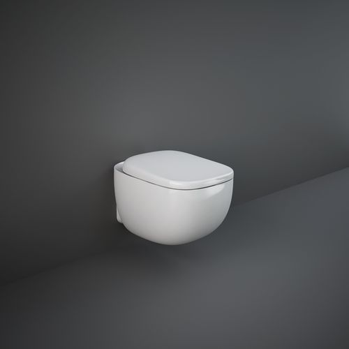 Vaso sanitário suspenso - RAK-ILLUSION - RAK Ceramics - em cerâmica / Rimless (sem rebordo) / moderno