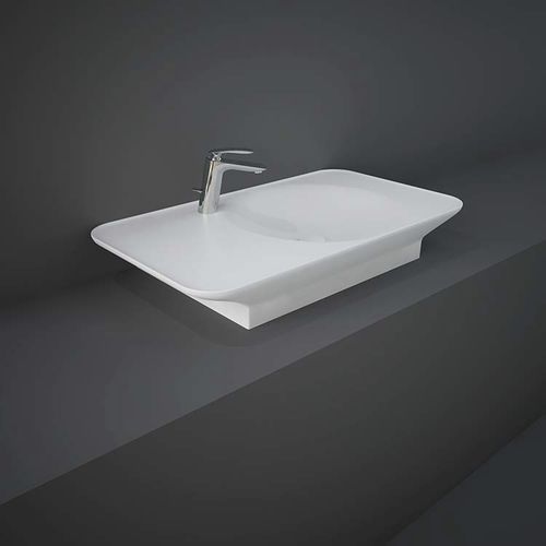 Cuba suspensa - RAK-VALET - RAK Ceramics - em cerâmica / oval / sem furos