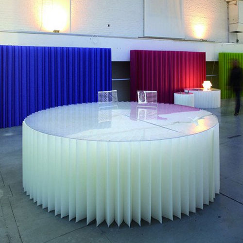 Mesa contemporânea - HONEYCOMB - PROCÉDÉS CHÉNEL INTERNATIONAL - em acrílico / em papel / com base em cartão