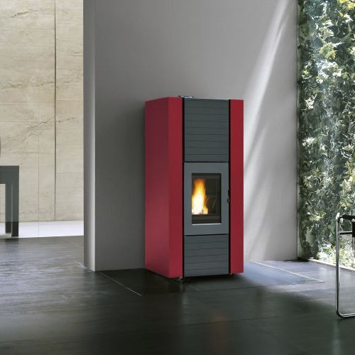 Salamandra com caldeira a pellets - MARTINA IDRO LUX - PALAZZETTI LELIO - 5 kW–10 kW / 10 kW–20 kW / não aplicável