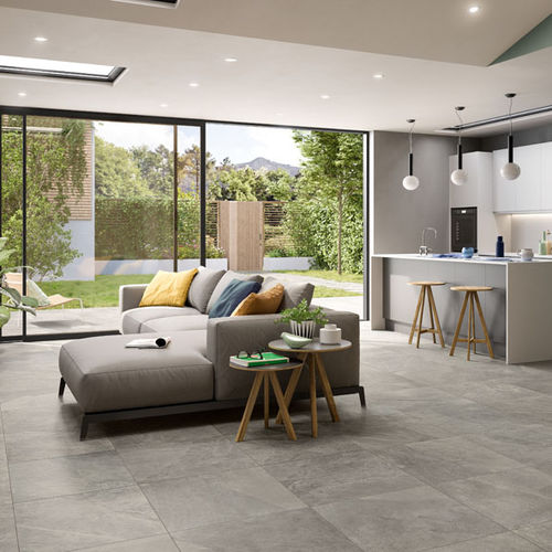 Placas de revestimento em grés porcelanato - LINEA FIORDO - FRAME : PEAK - Panaria ceramica - com acabamento natural / estruturada / para ambiente interno