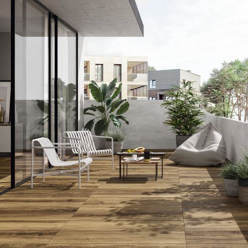 Placas de revestimento em grés porcelanato - NUANCE : TABAC - Panaria ceramica - com acabamento natural / estruturada / para ambiente interno