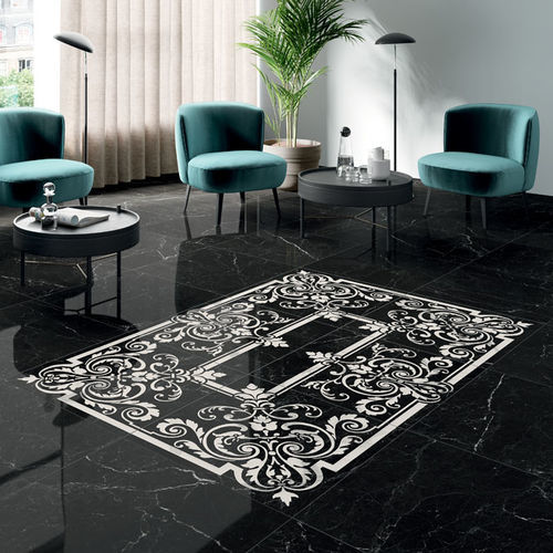 Placas de revestimento em grés porcelanato - ETERNITY : DECORS - Panaria ceramica - brilhante / para ambiente interno / para sala