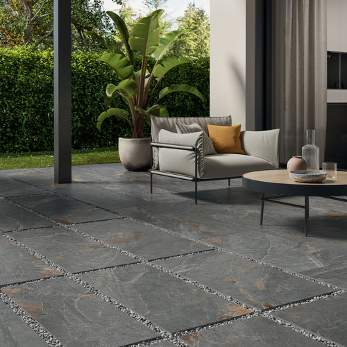 Placas de revestimento em grés porcelanato - LINEA FIORDO - FRAME : GORGE - Panaria ceramica - com acabamento natural / estruturada / para ambiente interno