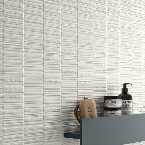 Placas de revestimento em grés porcelanato - IQONIQA : BRIX SILK - Panaria ceramica - fosca / para ambiente interno / para banheiro