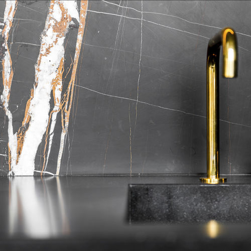 Backsplash em mármore - SAHARA NOIR - OCCITANIE PIERRES - de alta resistência