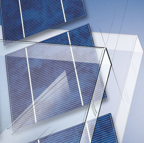 Painel fotovoltaico policristalino - OKACELL - OKALUX Glastechnik GmbH - transparente / sob medida / isolante