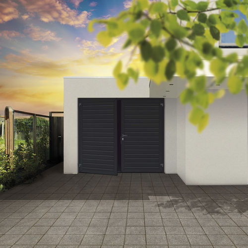 Portão de abrir para garagem - DuoPort - Novoferm - em aço / em espuma de poliuretano / manual