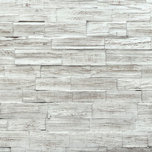 Painel decorativo em poliéster - STAVES WHITE - MSD Panels - em madeira / em fibra de vidro / de parede