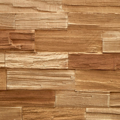 Painel decorativo em poliéster - STAVES BROWN - MSD Panels - em madeira / em fibra de vidro / de parede