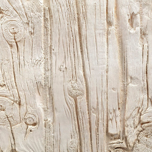 Painel decorativo em poliéster - VERTICAL WOODEN SLEEPERS OFF-WHITE - MSD Panels - em fibra de vidro / de parede / com motivos impressos