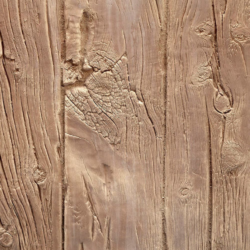 Painel decorativo em poliéster - VERTICAL WOODEN SLEEPERS BROWN - MSD Panels - em fibra de vidro / de parede / com motivos impressos