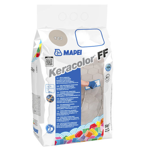 Argamassa de selagem de juntas - KERACOLOR FF - MAPEI - graute / impermeável / para revestimento cerâmico