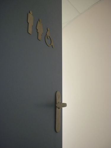 Pictograma de porta em aço inoxidável - LITTERA - MARCAL