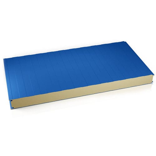 Painel sanduíche para parede - PWD - MARCEGAGLIA - face em aço / núcleo de lã mineral