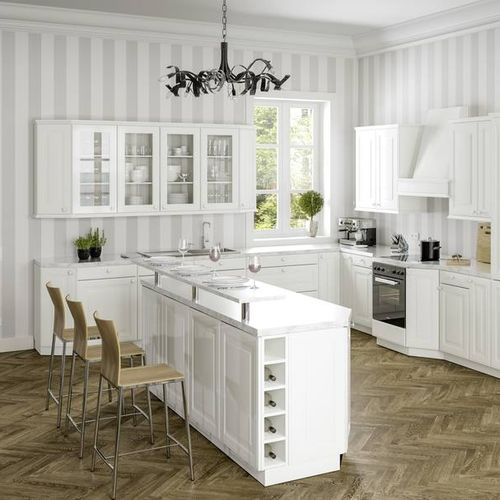 Cozinha clássica - VENECIA - Allmilmö - em madeira / com ilha / em L