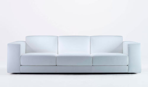 Sofá contemporâneo - CAIO - Antidiva - em tecido / em couro / branco