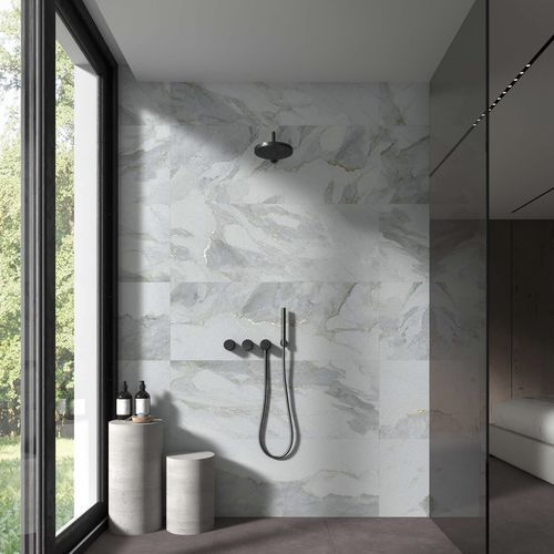 Placa de pedra em mármore - CALACATTA GOLD - APAVISA PORCELANICO - para ambiente interno / para parede / polida