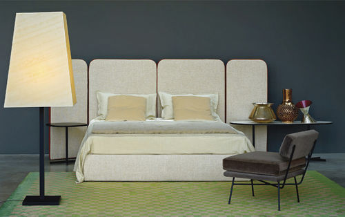 Cama de casal - PALAZZO - Arflex - contemporânea / com cabeceira / estofada