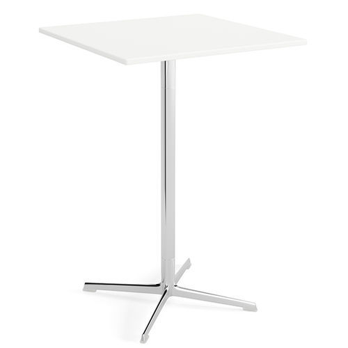 Mesa alta contemporânea - FRED - Arper - em MDF / com base em alumínio pintado / quadrada