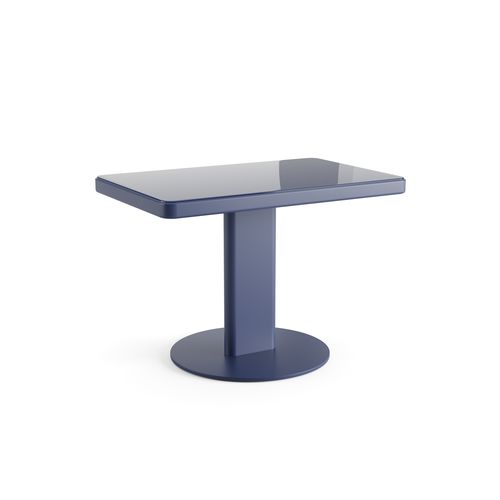 Mesa lateral contemporânea - ROOPA - Arper - em MDF / em vidro / com base metálica