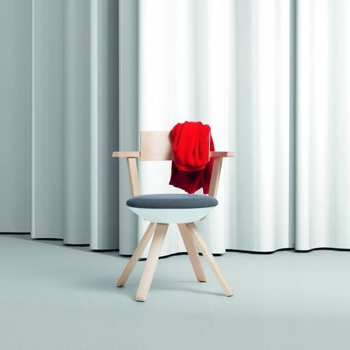 Cadeira contemporânea - RIVAL - Artek - para ambiente interno / em polipropileno / em couro