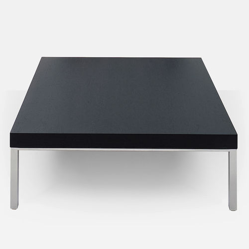 Mesa de centro contemporânea - T905 - Artifort - em carvalho / com folheado de madeira / com base em metal cromado