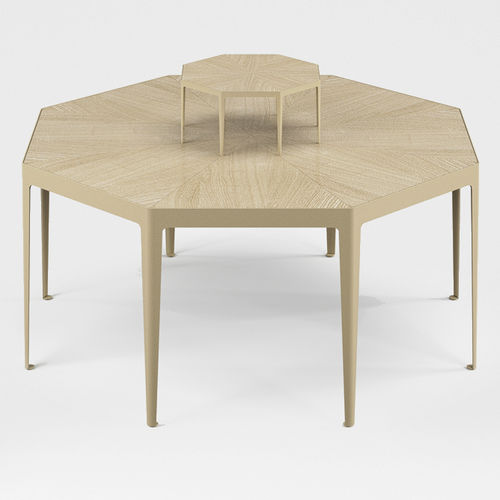 Mesa de jantar contemporânea - AZAL - Autoban - em carvalho / metálica / octogonal