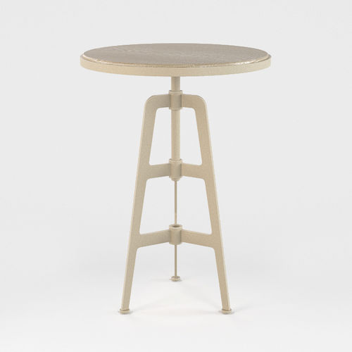 Mesa alta contemporânea - FLAMINGO - Autoban - em madeira / metálica / redonda