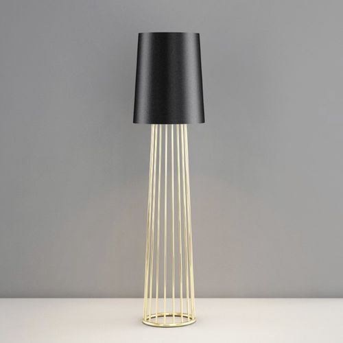 Luminária de piso - TULIP 1&2 - Autoban - em aço / em latão / em tecido