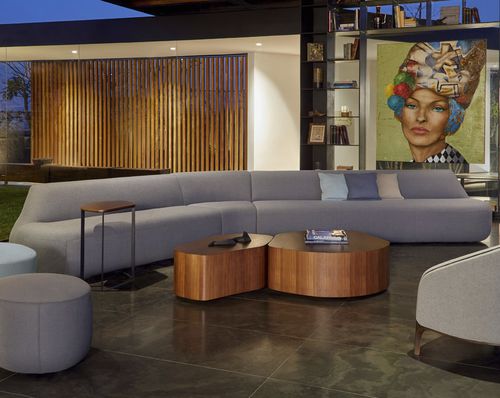 Sofá modular - CASINO - BERNHARD design - curvo / contemporâneo / em tecido
