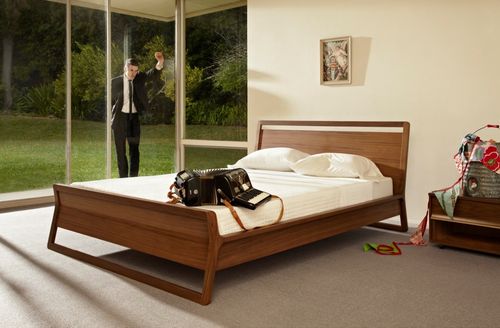 Cama de casal - WOODROW - BLU DOT - de solteiro / contemporânea / com cabeceira