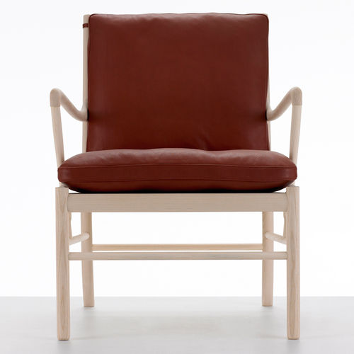 Poltrona contemporânea - OW149 - Carl Hansen & Son - em couro