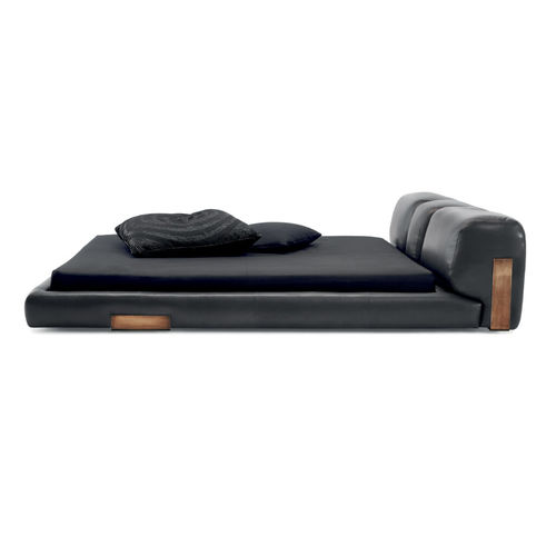 Cama de casal - DC - CECCOTTI COLLEZIONI - contemporânea / estofada / com cabeceira estofada