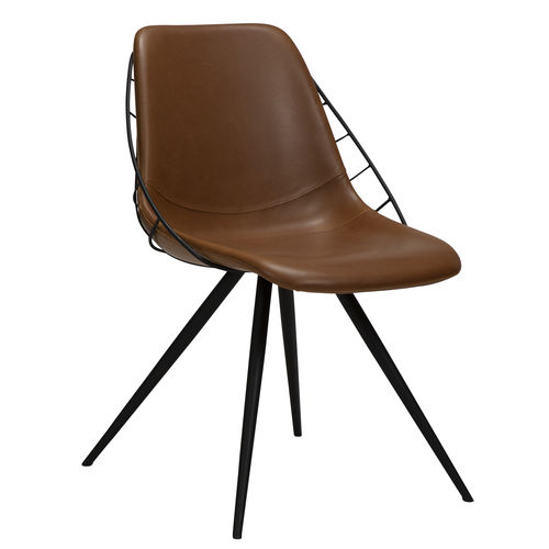 Cadeira contemporânea - SWAY - DAN-FORM - para ambiente interno / em tecido / em couro